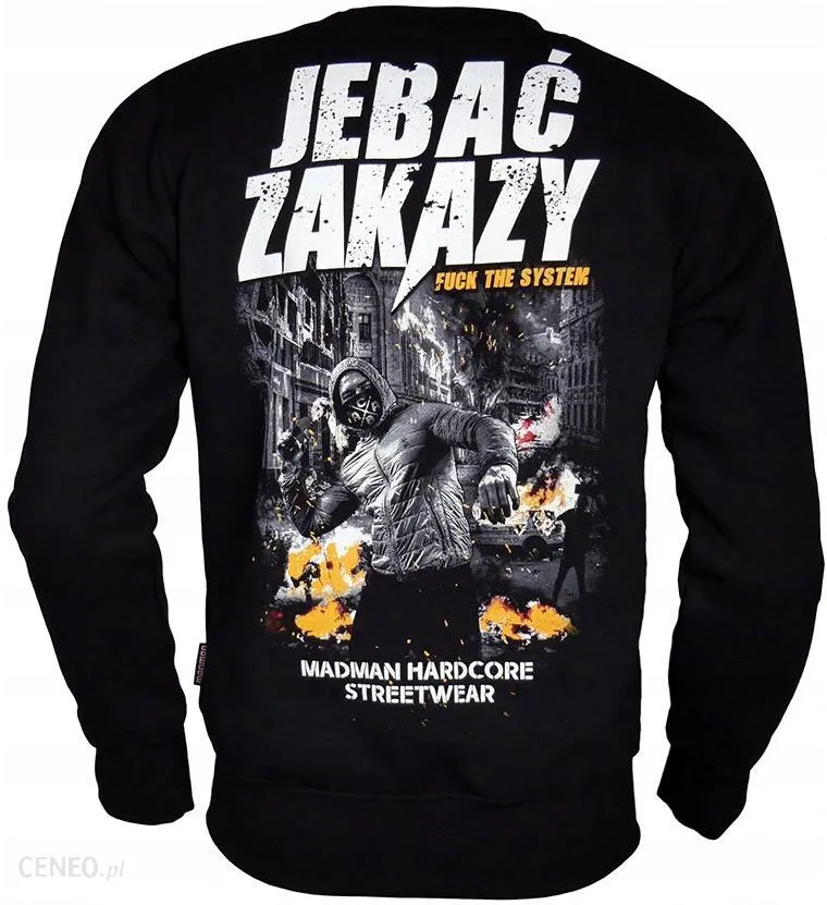 Zdjęcie produktu bluza uliczna jebać zakazy 5xl